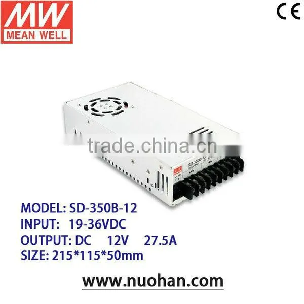 Mean Well 350w dc dc converter SD-350B-12 350w 12v power supply