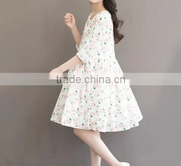 D73012h 2016 Summer Latest Design Fashion Maternity Dress Cotton Maternity Wear Wholesale Maternity Clothes Quality Choice photo-2