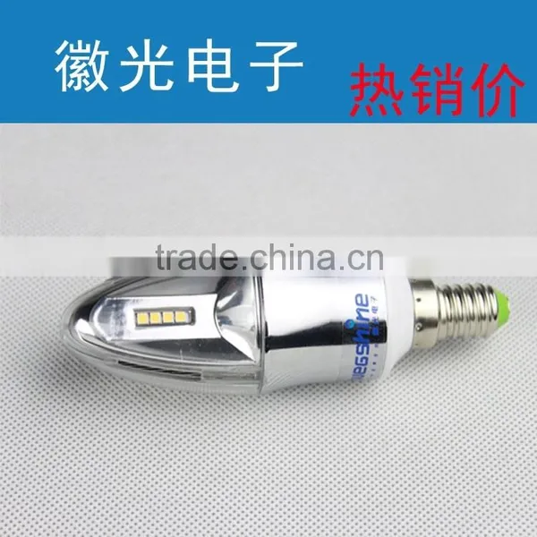Electric Plating E14 3w LED Candle Light photo-3