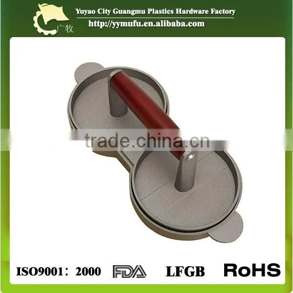 Aluminum Double Burger Press Hamburger Patties Maker Meat Press Kitchen Tools photo-2