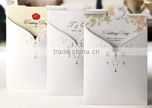 Hot Sale Business Invitation Card Glossy Beautiful Wedding Card photo-6