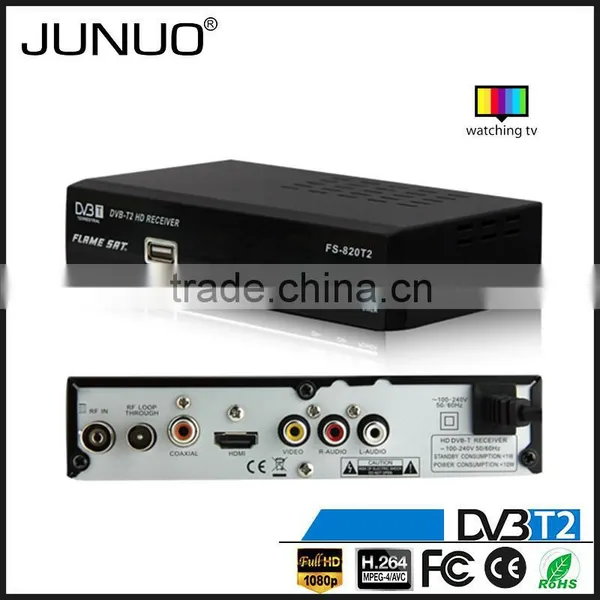 JUNUO Shenzhen Manufacture Best Quality Low Price 1080p HD Mstar 7t01 Dvb-t2 tv Decoder Set Top Box Zimbabwe photo-3