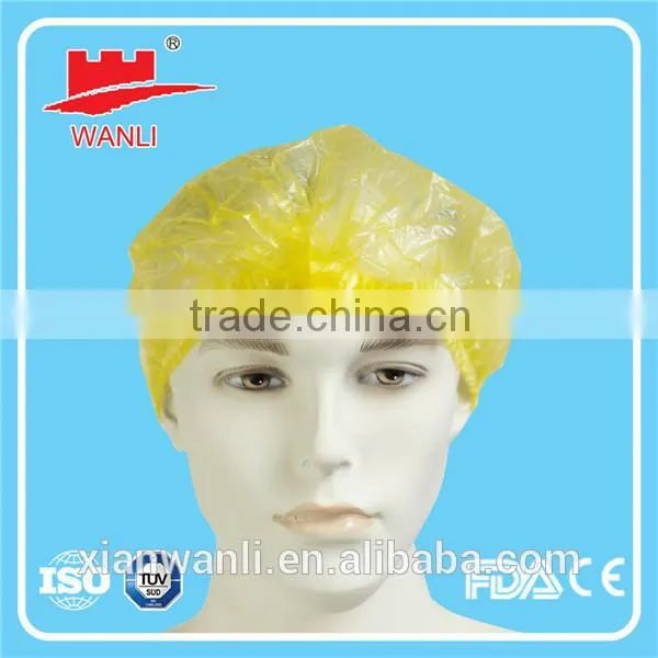 Disposable Plastic Shower Caps for Bathroom Made in China photo-5