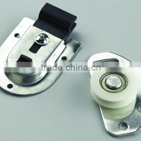2 Set Wardrobe Component Steel Plate Concave Wheel Sliding Door Roller photo-2
