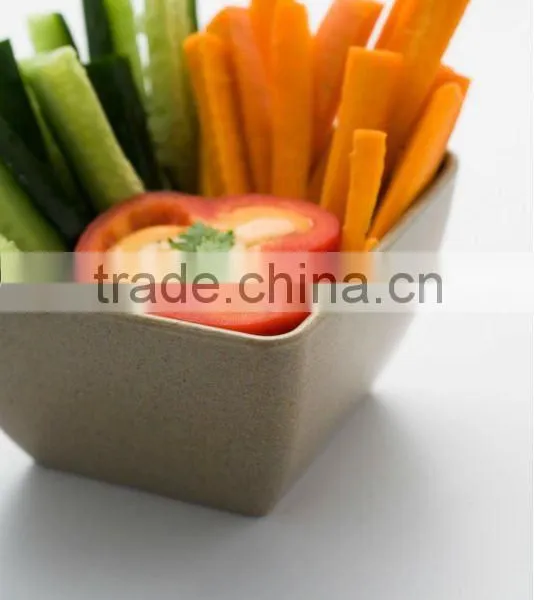 Eco-friendly Cheap Kitchen Rice Husk Fiber Square Bowl photo-3