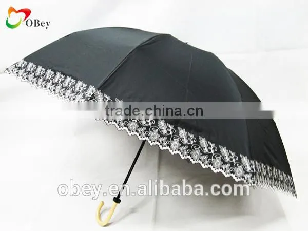 UV Resistance Big Umbrella With Rattan Handle photo-2