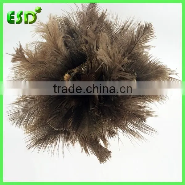 ESD New Bamboo Long Handle Ostrich Feather Brush photo-2