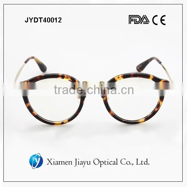Tortoiseshell Color Demi Round Optical Frames Acetate photo-3