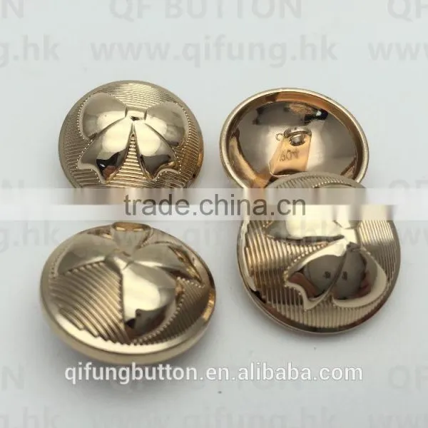 Free Sample 30L Christmas Gold Metal Sewing Button Shank Buttons