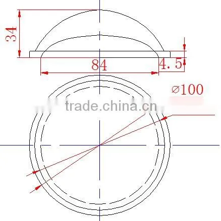 120 Degree High Bay Light Optical Lens , Glass Meterial Lens photo-5