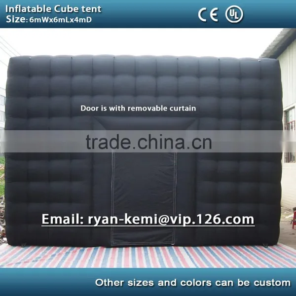 6m Black Inflatable Cube Tent Outdoor Inflatable Party Tent Inflatable Tent China Large Inflatable Event Tent photo-4