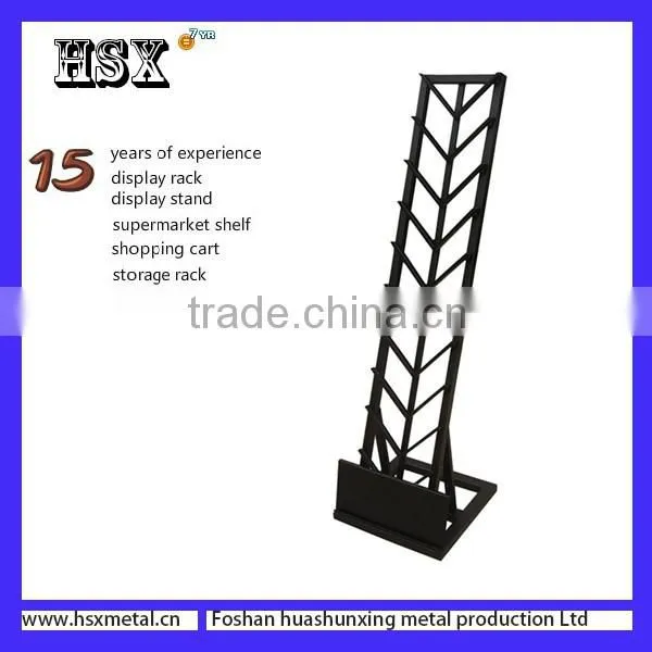 Metal Floor Carpet Display Rack Floor Rack HSX-FR002 Metal Stand Racking Supermarket Stands photo-4