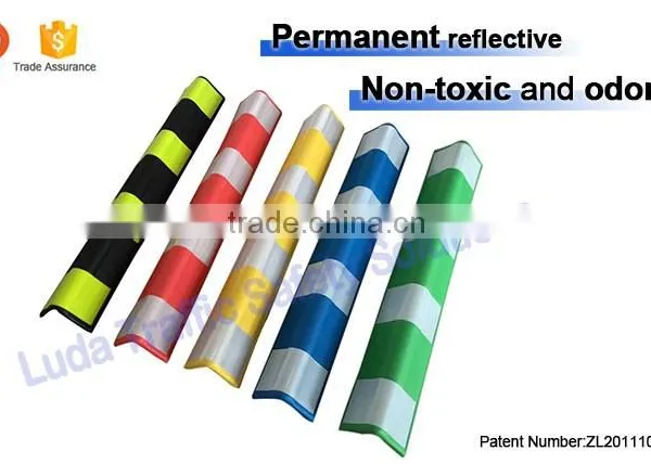 Multicolor Parking Lot Heavy Duty Rubber Corner Guards With Reflective photo-4