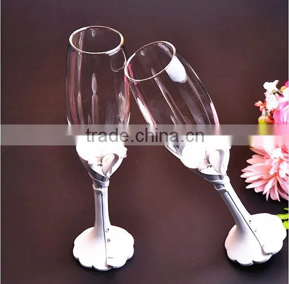 High Fashion Romantic Wedding Glass High-grade Glass Goblet Champagne Wine Cup photo-2