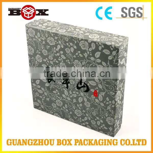 Plain Black Paper Gift Box With Stamped Logo photo-2