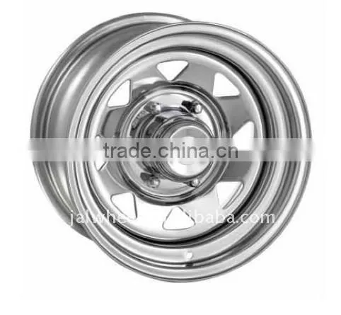 Chrome 15x7 Eight Spokes Trailer Wheels