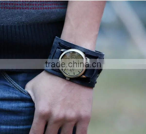 Fashion Handmade Leather Women Watch Bracelet photo-6
