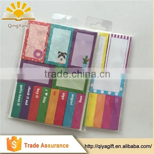 Cartoon Characters Paper Bookmark Sticky Notes