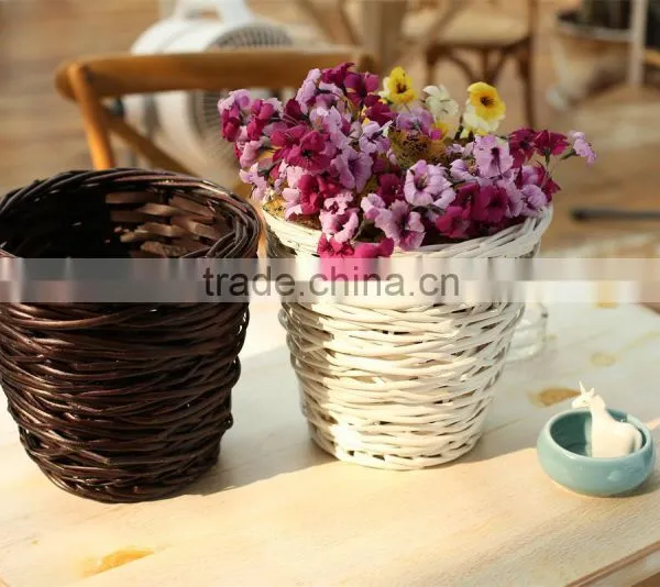 Wicker Flower Pot