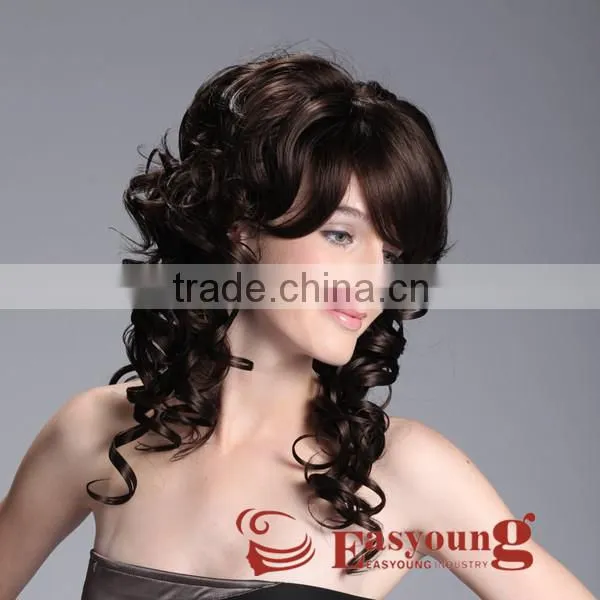 Long Bang Hair, Natural Curly Hair Fiber Wigs Ganekalon photo-2