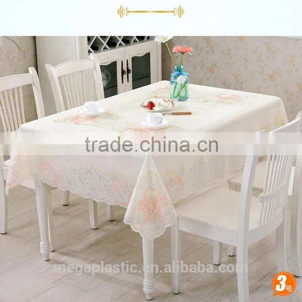 Transparent Plastic Table Cloth PVC/PE/PEVA Waterproof Table Cloth photo-2