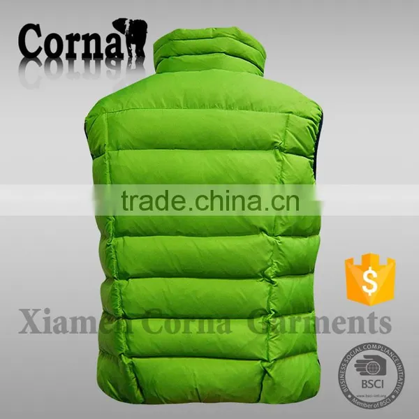 Customized Fashion 100% Polyester Lightweight Men's Wind-proof Down Feather Vest Sale Made in China photo-6