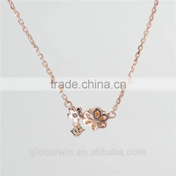 925 Sterling Silver Simple Gold Long Chain Beaded Jewellery Necklace photo-3
