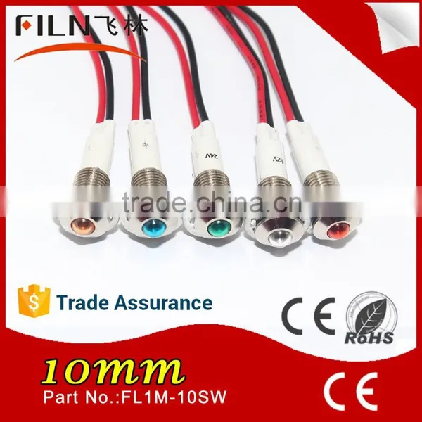 IP67 Stainless Steel LED Arc Indicator 10MM Lamp Motorcycle Led Strobe Light photo-6