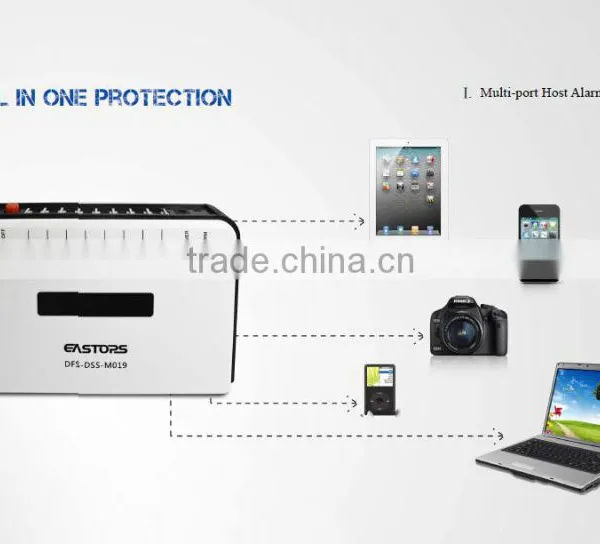 HOT!! DFS 4 Ports Alarm Display Stand Security Anti-theft Alarm Display Stand
