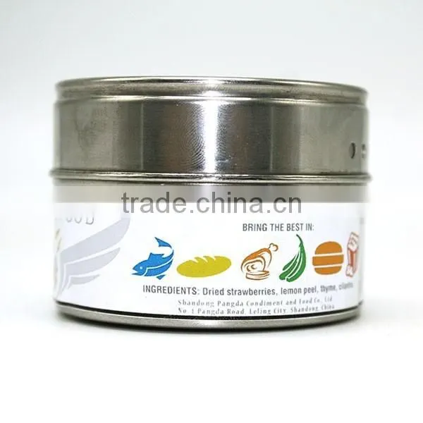 Taste of California-gourmet Spice Blends in Megnetic Stainless Steel Can With 2 Puring Options for Shaking and Pouring photo-3