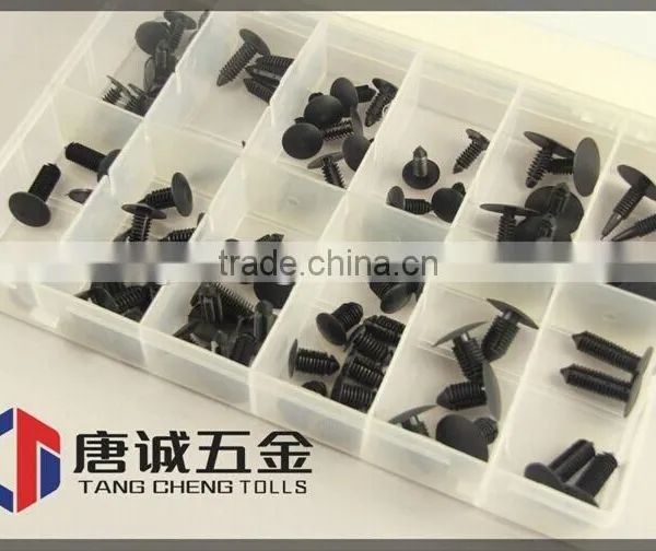 Assortment Kits 168PC Assorted Plastic Retaining Clips