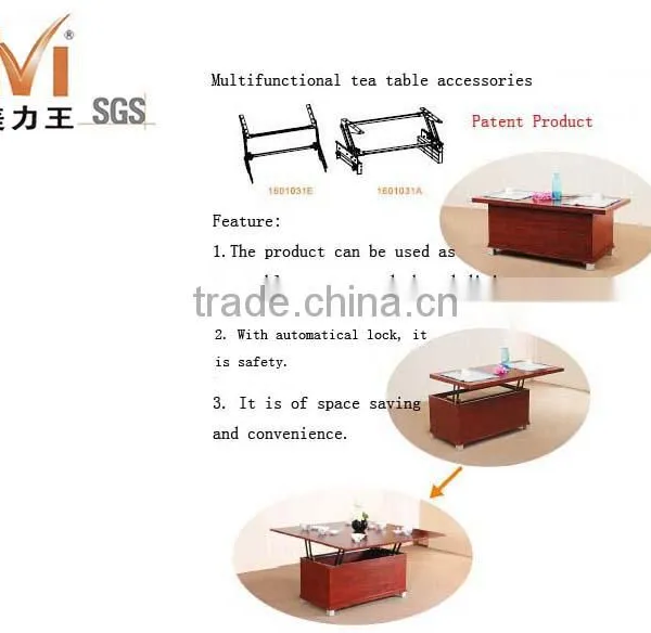 space saving furniture table hardware for multifunctional tea table coffee table