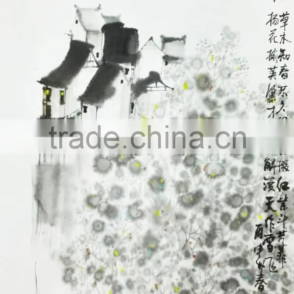 Famous traditional Chinese painting, ink wash painting,Painting by Zhu Xiuxuan