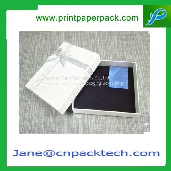 Custom Ribbon Fancy Paper Gift Boxes Chocolate Packaging Box Lid and Base Box photo-2