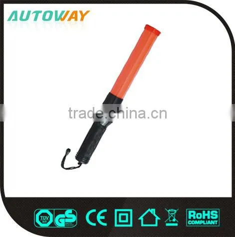 High power police flashlight for traffic control baton