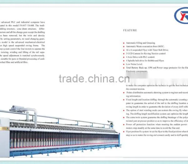 FA467E/FA468E Roving Frame Machine photo-3