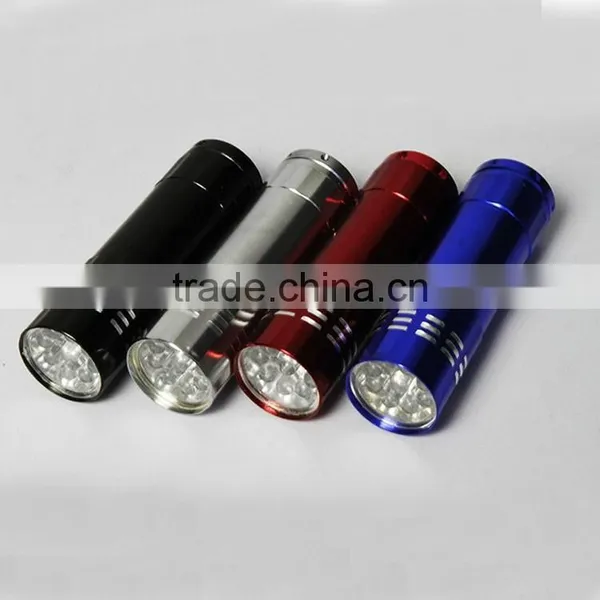 3AAA Battery Mini 9 LED Led Flashlight Cheap Flashlight photo-3