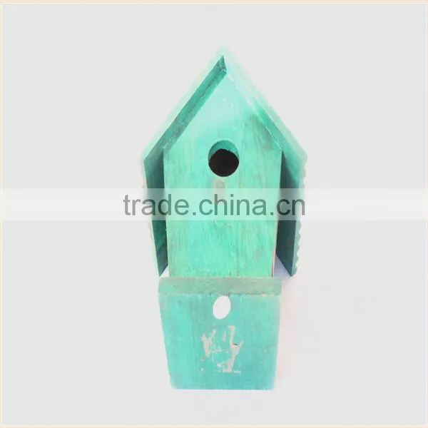 Custom Small House Shaped Decorative Wooden Bird Houses Prefabricated Wood Houses photo-4