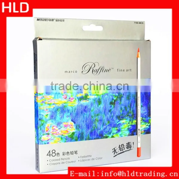 Factory Wholesale 2b Pastille Marco 7100-48cb Oil Color Lead Drawing Colored Pencils