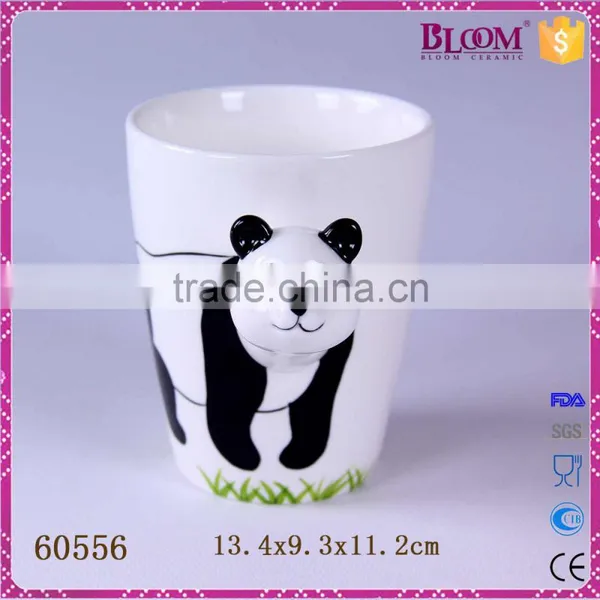 Panda Desgin Custom White Ceramic Mug Factory photo-2