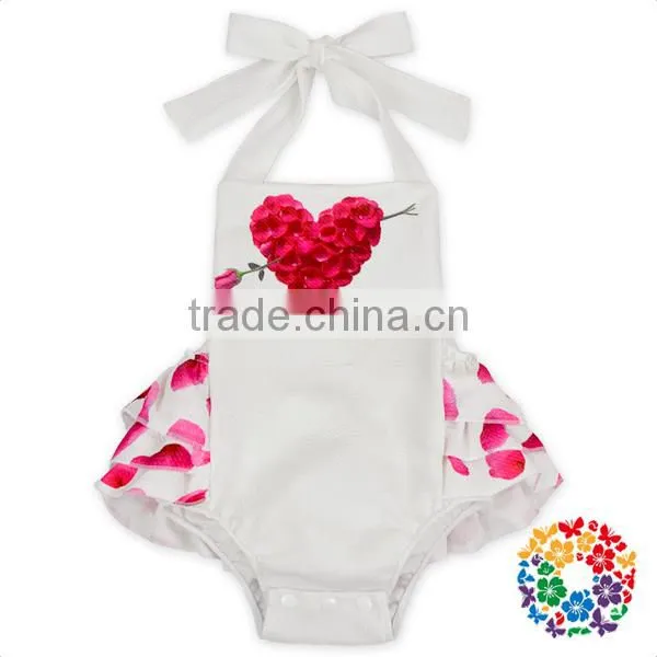 Infant And Toddler Boutique Plain Blank Baby Rompers OEM Pattern Service Summer Onesie Baby photo-2