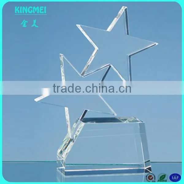 Star Acrylic Award Crafts,clear Star Shaped Acrylic Trophy Award Manufacturer photo-2