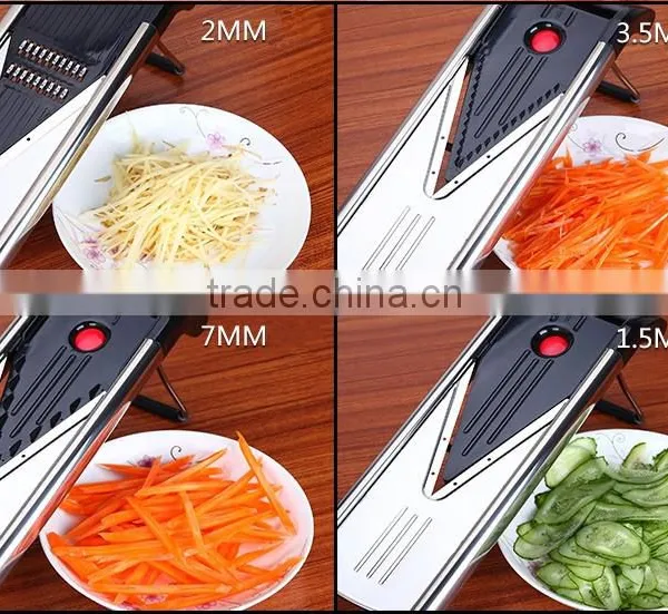 The Mandoline Slicer Vegetable Cutter Stainless Steel Kitchen Grater Chopper Blade photo-6