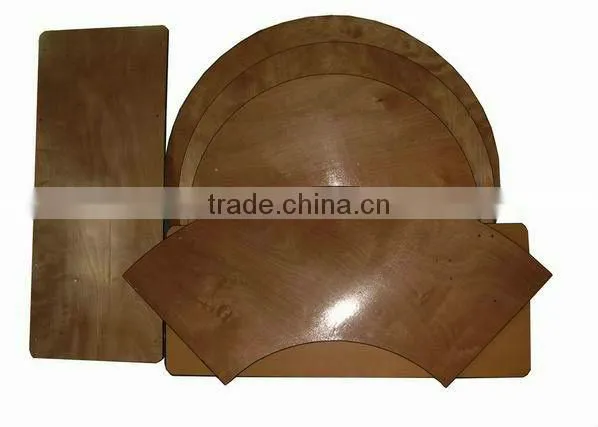 Natural Plywood Dining Folding Table for Banquet Wedding photo-2