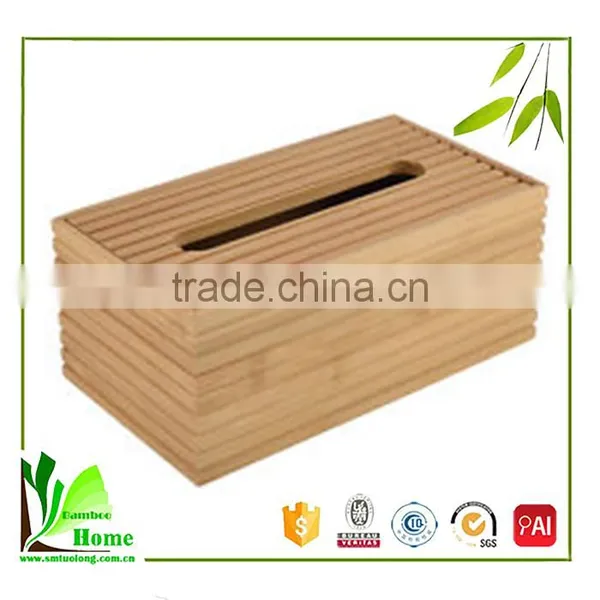 Superior Quality Cheap Bamboo Tissue Paper Box Holder photo-4
