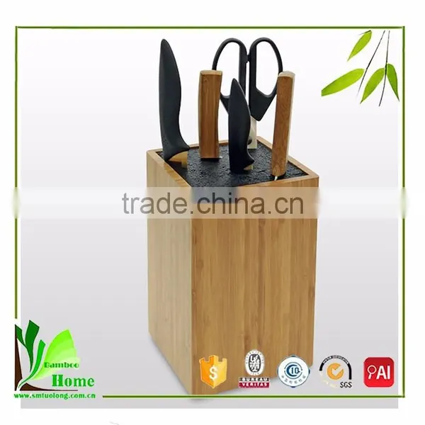 Customized Made Bamboo Kitchen Knife Block Set photo-6