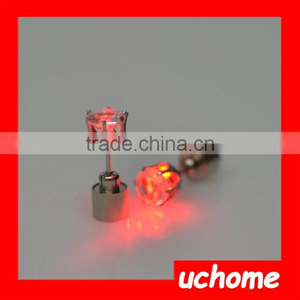 UCHOME Fashion Party Club Multi-Color Led Earrings,Wholesale Light Up Led Stud Earrings photo-5