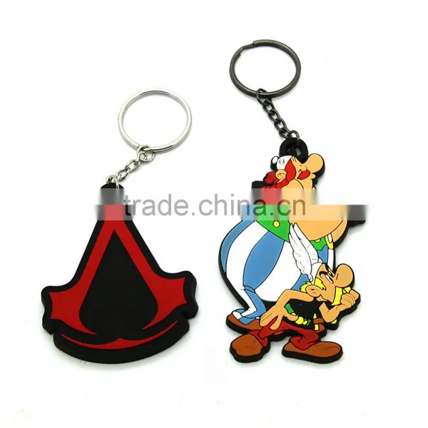 Custom 3d Metal Keychain Key Chain / Soft Rubber Keychains / Silicone Keyring photo-5