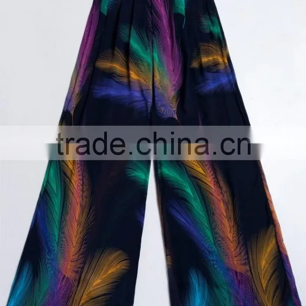 Summer Lady Wide Hips Casual Loose Wide Leg Square Dance Pants photo-5