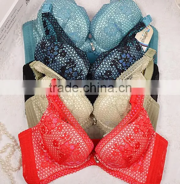 GZY Garment Stock Lots Sexy Bra Comfortable Lace Bra Cheap Nylon/spandex Bra photo-2